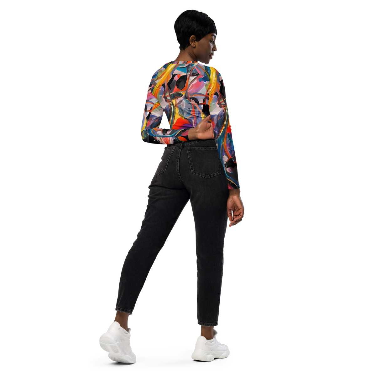 Long Sleeve Crop Top - Brazen Rhapsody