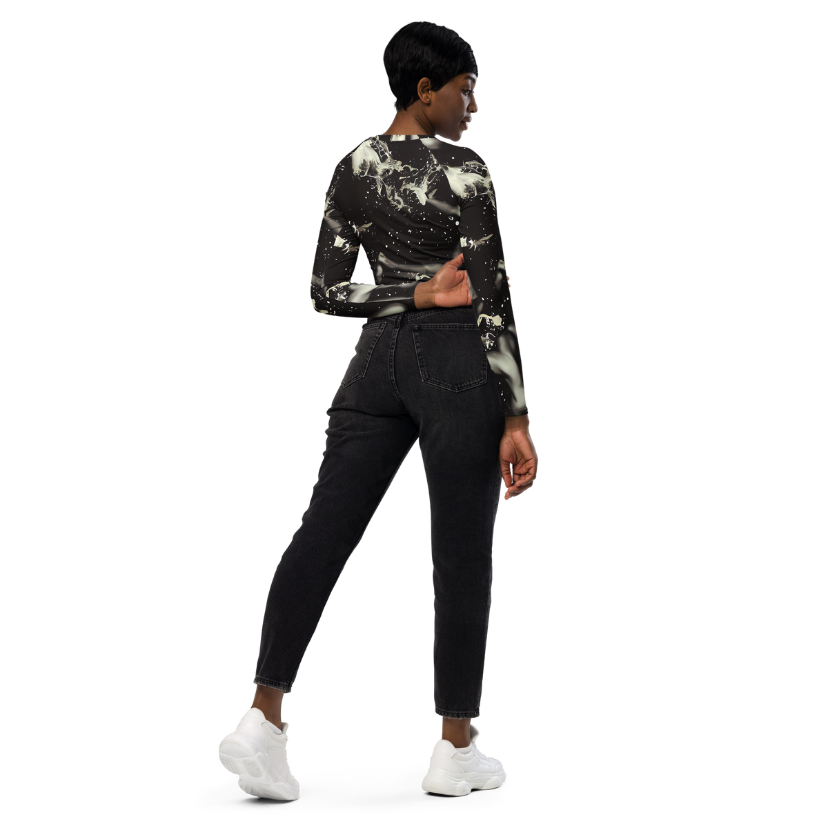 Long Sleeve Crop Top - Newton's Silhouette