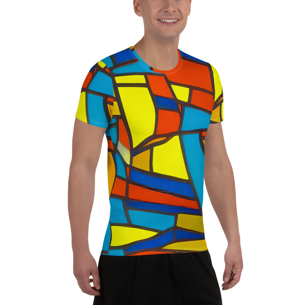 Men's Athletic T-Shirt - Mondrian Mesh