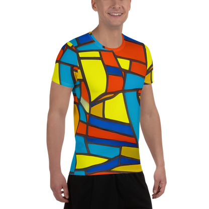 Men's Athletic T-Shirt - Mondrian Mesh