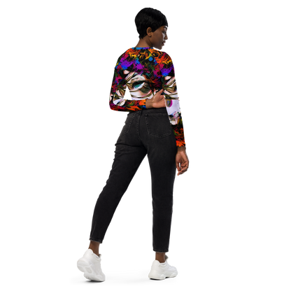 Long Sleeve Crop Top - Sultry Smoke