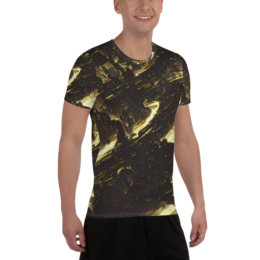 Men's Athletic T-Shirt - Oceanic Echo
