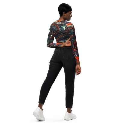 Long Sleeve Crop Top - Chaos Canvas