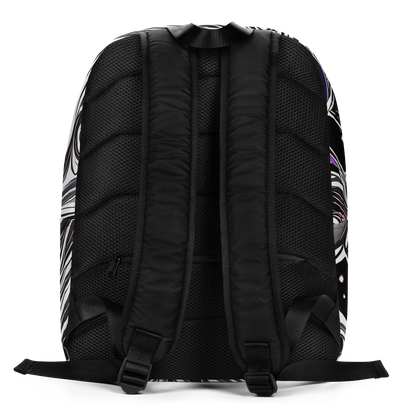 Minimalist Backpack - Neo-Noir Waves